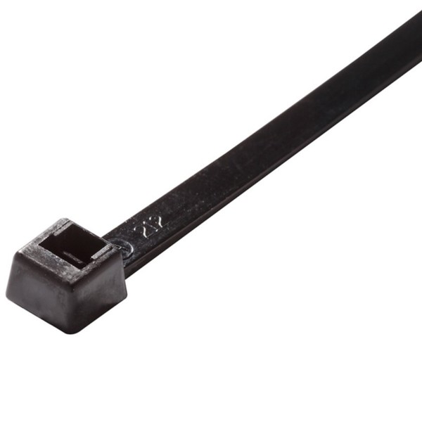 Act Standard Cable Tie, L 8", 50 Lbs, Black 8-50-UV-100